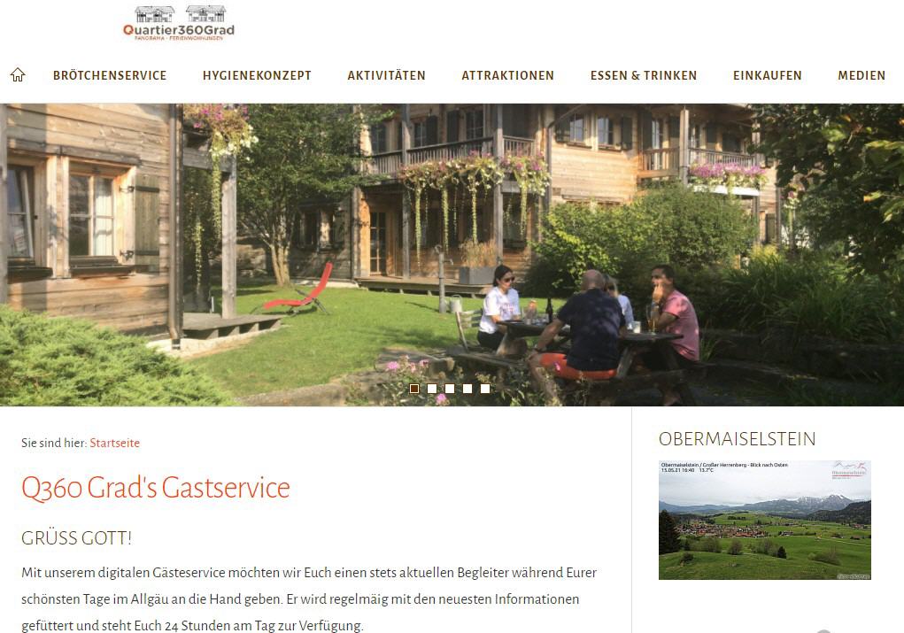 Startseite Digitale Gästemappe